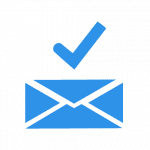 icono de sobre de carta azul referente al servicio de email certificado