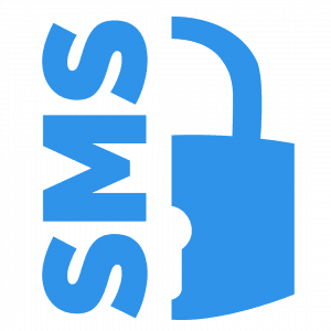 icono de candado azul referente a la certificacion de SMS
