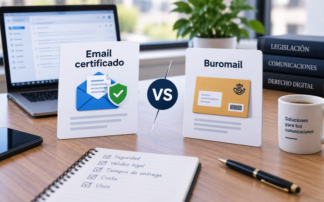 Email certificado vs Buromail: cuál es la diferencia